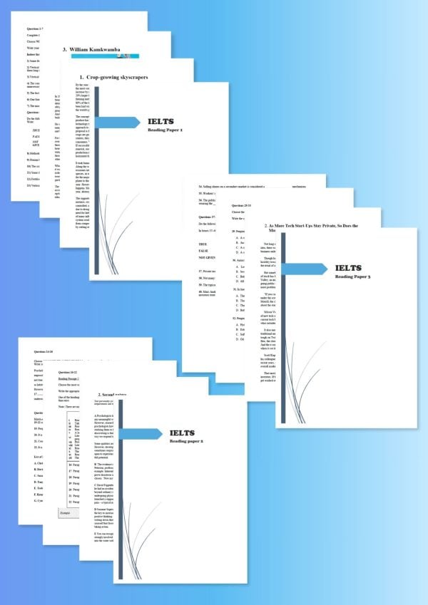 IELTS Reading Booklets Bundle: Volumes 1, 2 & 3 (PDF)